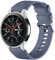 Mastten 22mm Cinturino Compatibile con Samsung Galaxy Watch 46mm/Galaxy Watch 3 45mm/Galaxy Gear S3 Frontier/Huawei Watch GT 2, Cinturino Braccialetto Sportivo in Silicone Morbido per Donne, Azzurro