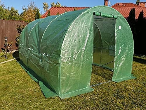 Bastionshop Garden Tunnel Polytunnel Greenhouse Garden Tomato House Foils Plant (3 m x 6 m)