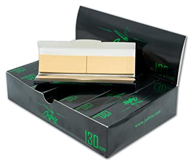 Longpapers XL King Size Slim Extra Lang Ungebleicht mit Filter Tips | Jeffriz | 130mm Longpapes Papers Zigarettenpapier Ultra Dünn Langsame Verbrennung | 28 Heftchen mit je 32 Blättchen + Kartonfilter