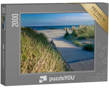puzzleYOU: Puzzle 2000 Teile „Blick auf den Sandstrand der Insel Fehmarn an der Ostsee“ – aus der Puzzle-Kollektion Fehmarn