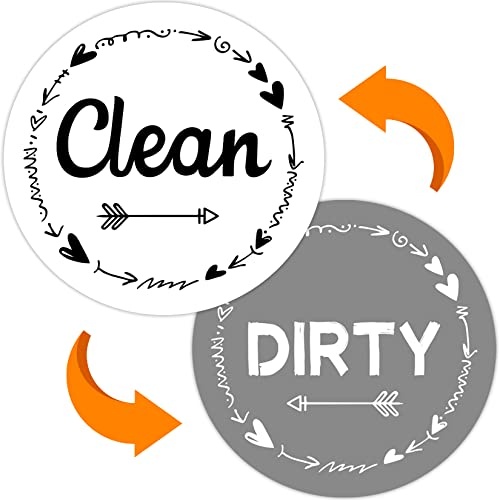 Dirty Clean Dishwasher Magnet - Magnete-Schild für Geschirrspüler Clean Dirty Magnet for Dishwasher Clean Dirty Kühlschrankmagnete für Kühlschrank Dekor mit Saubere und Schmutzige für Mama,Kinder