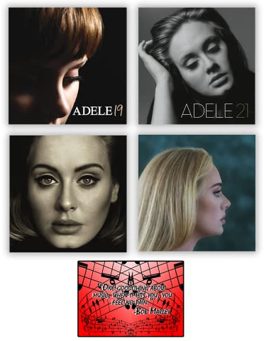 Adele: Complete 4 Studio Album CD Discography Collection (19 / 21 / 25 / 30) with Bonus Art Card