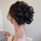 Large Chiffon Rose Hair Claw Clip, Ribbon Silk Flower Hair Bow, Jaw Barrettes, Strong Hold Hair Grips Big Clamps for Women