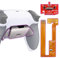eXtremeRate RISE Remap Kit Programmabile per ps5 Controller BDM-030/040/050,Palette in Metallo Tasti Pulsanti Aggiuntivi Back Button Cover Posteriore per ps5 Joystick-Bianco Grip