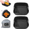 Hivio Silicone Air Fryer Liner, Air Fryer Accessories 8 Inch Square Air Fryer Liners, Air Fryer Silicone Liner Reusable Air Fryer Basket/Tray for COSORI 4.7L-5.5L,Tower,Tefal Air Fryer or Oven