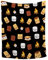Sofcozlush Niedliche S'Mores Decke Marshmallow-Keksdecke, schwarz, weich, flauschig, Flanell-Fleece-Überwurf, Decke für Couch, Essensdecke, 127 x 101,6 cm für Kinder