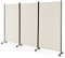 GIANTEX Paravent Raumteiler innen auf Rollen Trennwand Sichtschutz 3 teilig 262x180 cm Raumtrenner klappbar Spanische Wand freistehend mit Breiten Füßen Stellwand aus Stoff Privatschutz