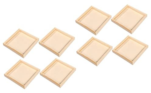 SAFIGLE 8stücke Holz Puzzle Organizer Teiliges Holztablett Für Puzzle Sortierung Und Aufbewahrung Für Kinderzimmer Und Kreative Bastelprojekte Aus Hochwertigem Naturholz Gefertigt