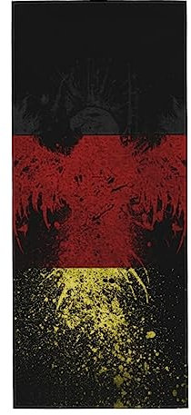 OPSREY Handtuch mit Deutschland-Flagge, Adler-Druck, sehr saugfähig, Mikrofaser, Gesichtshandtuch für Zuhause, Sport, Fitnessstudio, Hotel, 30,5 x 79,5 cm
