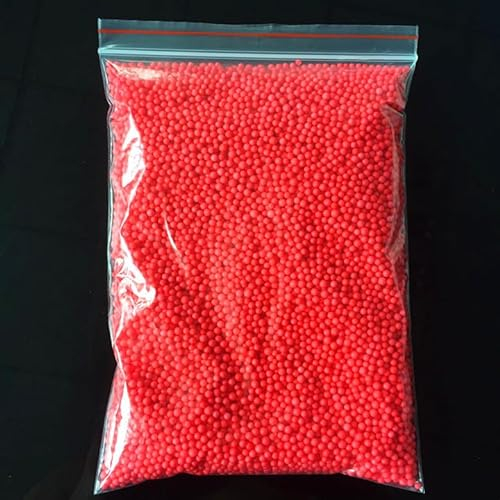 20G red Styropor Schaum Kugeln für DIY, Slime Supplies, Craft Schaum Kugeln 2.5-3.5mm für Kinder DIY Kunst Handwerk Dekorationen, Heimdekoration, Hochzeit, Party Dekorationen (ungefähr 40000)