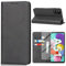 Vaki Handyhülle für Samsung Galaxy A51 4G Hülle mit Schutzfolie, Schutzhülle Galaxy A51 4G PU Leder Wallet Kartenfach Ständer Klapphülle Lederhüllen Case für Samsung A51 4G Tache Cover (Schwarz)