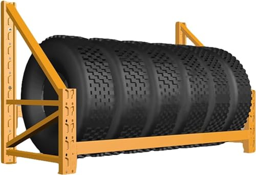 HACSYP Reifenregal, Hochleistungs-Hängeregal for mehrere Reifen, Garagen-Wandmontage-Reifenlagerregal, for Carport im Innenbereich, trägt 300 kg/660 lbs