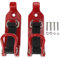 2PCS Shovel Mount, Quick Release Axe Shovel Holder Wall Mount Kit Metal Rubber Clamp Mounting Kit for Truck Off Road (Red)