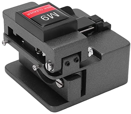 Optical Fibre Cleaver, Fiber Optic Cleaver Automatic Fiber Cleaver with 3 in 1 Fixture Fibre Optic Cable Cutter High Precise Optical Fiber Cable Cutting Machine