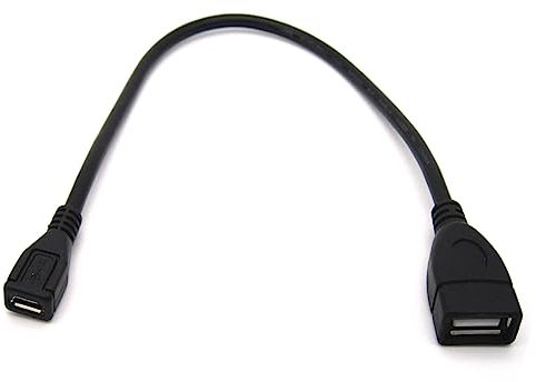 Mllepjdh Micro USB a USB 2.0 Adattatore USB 2.0 Femmina a Micro USB Femmina Connettore Supporto Sincronizzazione Dati per Elettronica di Consumo Accessori Cavo Connettore Cavo Digitale