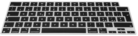 kwmobile Protezione Tastiera Italiana Compatibile con Apple Macbook Air 15 M3 2024 A3114 - Cover Tastiera Italiano - Copertina Silicone nero