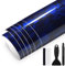 GRTHTATI 150cm x 30cm Forged Carbon Autofolie Selbstklebend Auto Folie Blasenfrei mit Luftkanälen Carbonfolie für Auto & Motorrad (Blau Glanz, 30cm x 150cm)