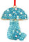 WhatSign Pilz-Weihnachtsschmuck – Metall-Pilz-Ornamente für den Weihnachtsbaum, einzigartige Pilz-Dekoration, Pilz-Weihnachtsbaum, Andenken, Ornamente, Pilz-Geschenke für Kinder, Mädchen, Frauen
