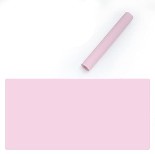 Grand tapis de souris imperméable en cuir rose 120 x 50 cm