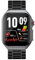 Knauermann PRO 3 Fan Edition eckig (2025) Grau, Gesundheitsuhr Smartwatch mit Telefoniefunktion, EKG Plus HRV und SOS Funktion, BT Bluetooth, Schlafapnoe, Titan Schwarz, 14-24