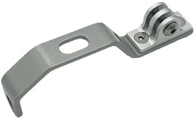 Edelstahl Front Licht Halterung for Brom-pton Faltrad Front Taschenlampe Halter(Silver)