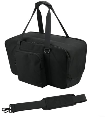 ZYNCUE Nylon-Lautsprechertasche für PartyBox Club 120/110, vielseitiges Tragetaschen- und Rucksack-Design, leicht zugängliche Reisetasche, Schwarz, 54 x 27 x 31 cm, Wie abgebildet