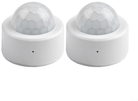 HEIBTENY Détecteur de mouvement PIR sans fil pour Zigbee 3.0, mini détecteur de mouvement corporel pour application intelligente Tuya, angle de 120° et portée de détection de 5 m pour surveillance à