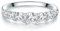 Trilani Damen-Ring Verlobungsring Sterling Silber mit Zirkonia weiß in Brilliant-Schliff - Memoire-Ring mit Stein Trauring für Hochzeit