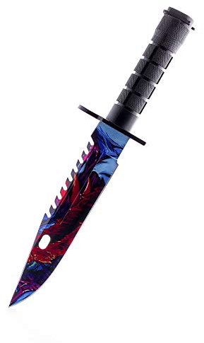 ariknives - Bajonett Knife Counter Skin Knife CS GO Strike Messe Jagdmesser taktisches Überlebens Camping Werkzeug Bayonet (Hyperbeast)
