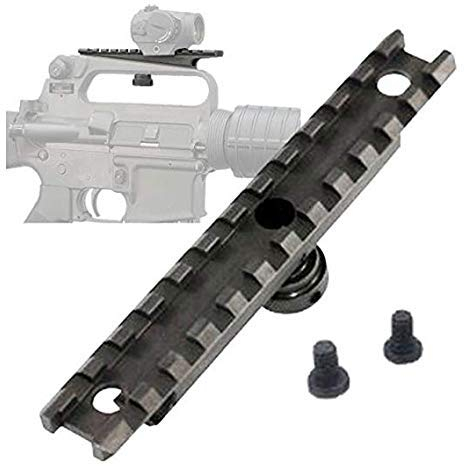 Gexgune Tactical 223 abnehmbare Tragegriff M4 M16 AR15 Scope Mount w/Dual Aperture A2 Rücksicht Picatinny Schiene 20mm Standard Top Rail Base