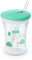 NUK Tasse pour Enfant Action Cup | 12+ mois | Paille souple avec couvercle à visser | Antifuites | Sans BPA | 230 ml | Tortue (Vert)