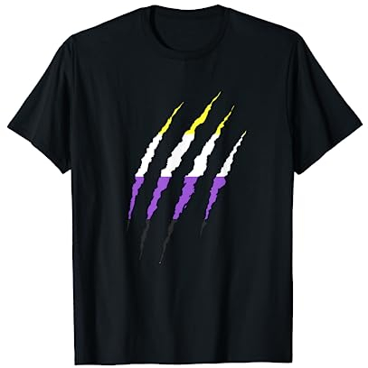 Non Binary Nicht-Binär Flagge LGBTQia Nicht-Gender Geschenk T-Shirt