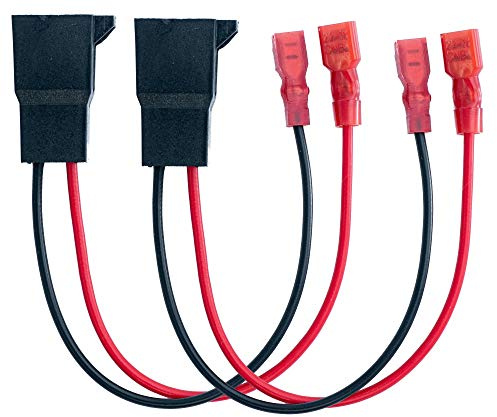 System-S Lot de 2 câbles adaptateurs pour haut-parleur de voiture 18 cm