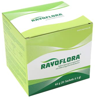 Rayoflora Nahrungsergänzungsmittel, 12 wichtige Bakterienkulturen, 31 Portionsbeutel je 2 g