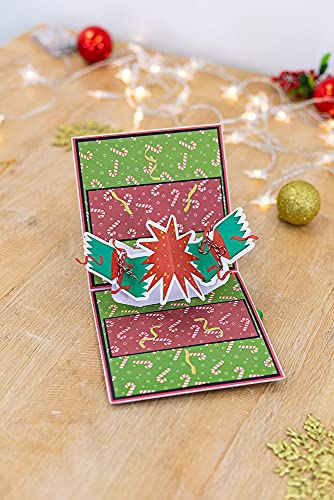 Gemini GEM-MD-ELE-CHRCE Elements Twist & Pop Stanzschablonen-Set aus Metall – Weihnachtsfeier, silber, Einheitsgröße