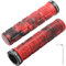 TOPCABIN Fahrradgriffe, Doppelverriegelung, Fahrradlenkergriffe, Gummigriffe, Fahrrad, Mountainbike, BMX, Floding (Aluminium-Verriegelungsstopfen + Gummi-Camouflage-Griffe), Rot, 1 Paar