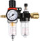 Filtro Aire Compresor, Regulador de Presion Combo Separador, Compresor Regulador de aire, Kit de Regulador de Filtro de Aire de 1/4 '' Compresor para Compresor y Herramientas de Aire