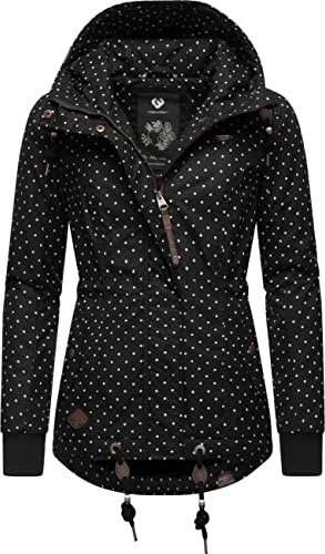 Ragwear Damen Winterjacke Outdoorjacke mit Kapuze Danka Dots Intl. XS-6XL