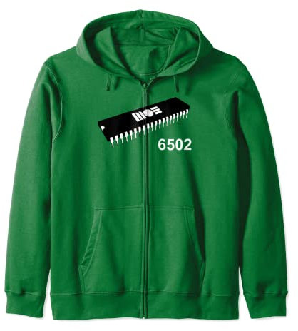 MOS 6502 CPU T-Shirt von Retro Shirts Kapuzenjacke