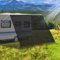 NAIMORUI Wohnmobil-Markisen-Sonnenschutz mit Reißverschluss, 2.8x3.0 m, Wohnmobil-Markise, Frontschutz, schwarzes Netzgewebe, UV-Blocker, Sonnenschutz, komplettes Set für Wohnmobil, Anhänger, Schwarz