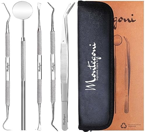 Montegoni Rimuovi Tartaro e Placca - Kit Professionale di Igiene Dentale per una Pulizia Denti e Rimozione Efficace della Placca a Casa
