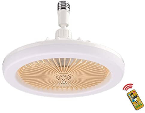 ZUREGO Techo 2 en 1 con Luces, Techo, Ventilador circulador con Control Remoto luz LED, lámpara Ventilador LED Techo silenciosa con Temporizador, Ventilador