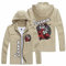 JUVENIL Hoodie V.e.s.p.a Jacke Herren mit Kapuze in Bekleidung,Zip Sweatjacke Hoodie Slim Fit,Wandern Laufen Outdoor-Sportarten Kapuzenjacke-Khaki||L