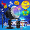 Décoration Noël,Segotendy Projecteur Halloween Noël Exterieur 96 Patrons,Lampe Projecteur LED de Noël avec Télécommande et Minuterie,Etanche Lampe de Projection pour Fête Anniversaire Festival Cadeaux