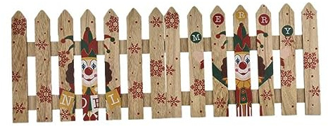 Nataluna STECCATO Legno Natalizio 40x29,5cm, Come da Foto