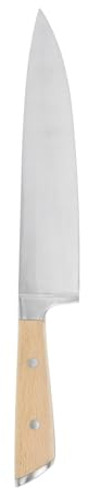 Sitram 715495 Couteau chef L 34 cm lame acier Inoxydable - Manche en hêtre rivetée certifié FSC