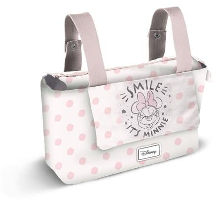 Disney Minnie Mouse Dear-Sac Organisateur de Poussette Bébé Hamper Mommy, Saumon, 39 x 24 cm, Capacité 10 L