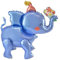 VIKY® Elefant Luftballons, 3D Folienballon Elefant Stehend, Kindergeburtstag Deko Elefant Helium Ballon, Dschungel Deko Geburtstag, Elefanten Deko, Luftballon Tiere mit Beinen, Geburtstag Party Deko