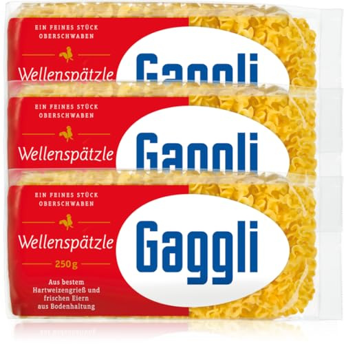 Gaggli Wellenspätzle pasta nudeln 250 gramm x 3 Stück