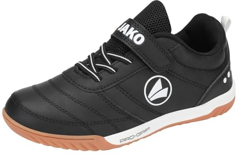 JAKO J-SH Pass EV Hallenturnschuh, Jet Black/White, 35 EU
